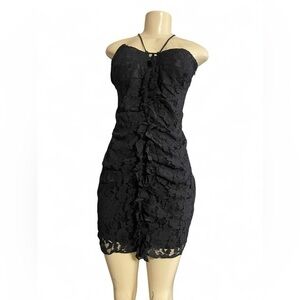 Zara Black Lace Mini Dress